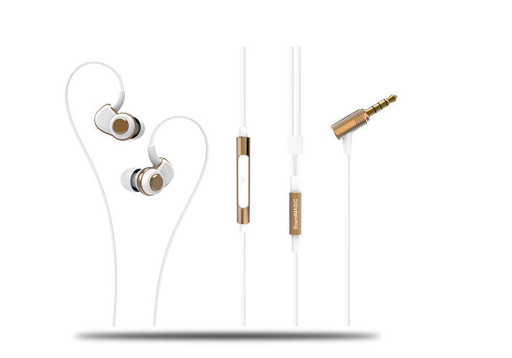 Soundmagic PL30 + C in-Ear Earphones (White and Gold)