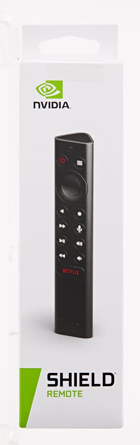NVIDIA SHIELD Remote; Voice Search, Motion-Activated, Backlit Buttons, Customizable Menu Buttons, and IR Blaster to Control your TV
