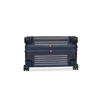 Tommy Hilfiger Pittsburg Unisex Hard Luggage - Navy 66CM Cabin Suitcase | Polycarbonate | Dual TSA Concealed Lock | 70 LTR Capacity | 2 Compartment | Water Resistant | 15 Inch Laptop Sleeve