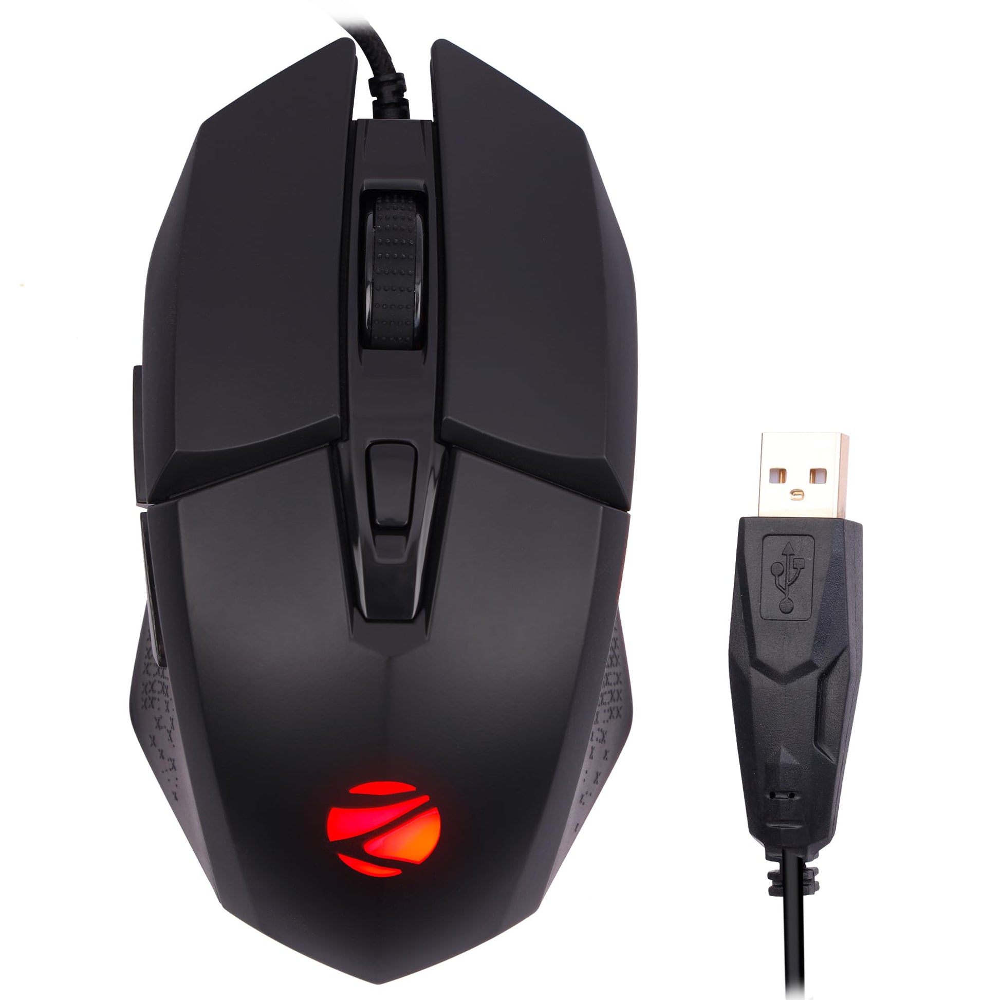 Zebronics-Transformer-M with a High-Performance Gold-Plated USB Mouse: 6 Buttons, Multi-Color LED Lights,High-Resolution Sensor with max 3600 DPI, and DPI Switch(White)
