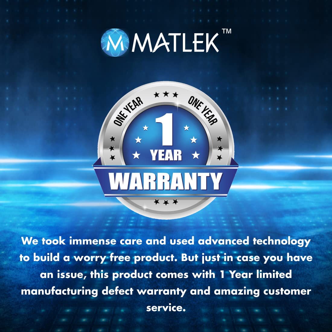 Matlek Wireless Mouse | 2.4 GHz Wireless Connection | USB Mini Receiver | 1200 DPI | Ambidextrous | PC/MAC/Laptop