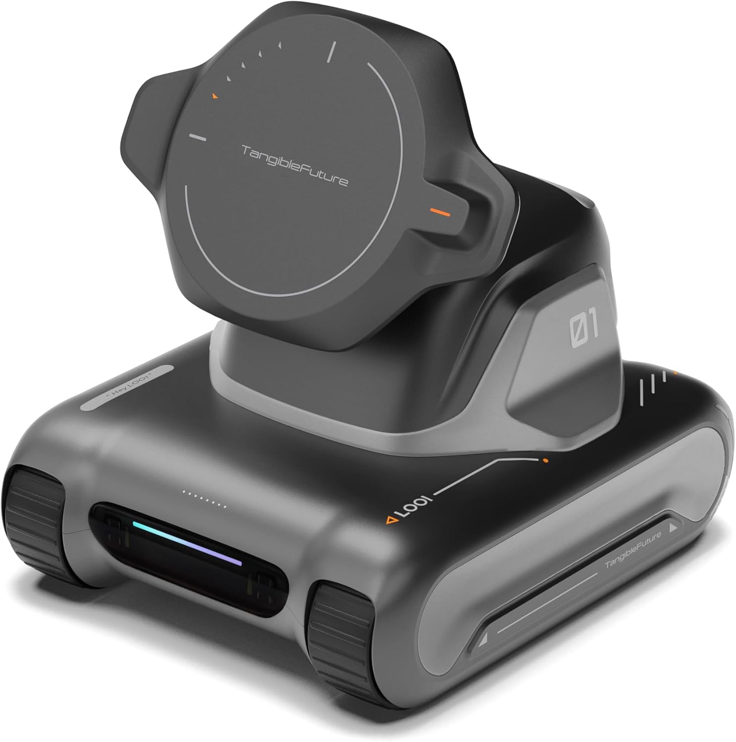 LOOI Robot-Space Black – AI Desktop Companion with ChatGPT Voice Interaction, Memory, Personality, Gesture & Face Recognition, Emotional Support, and 10W Wireless Charging