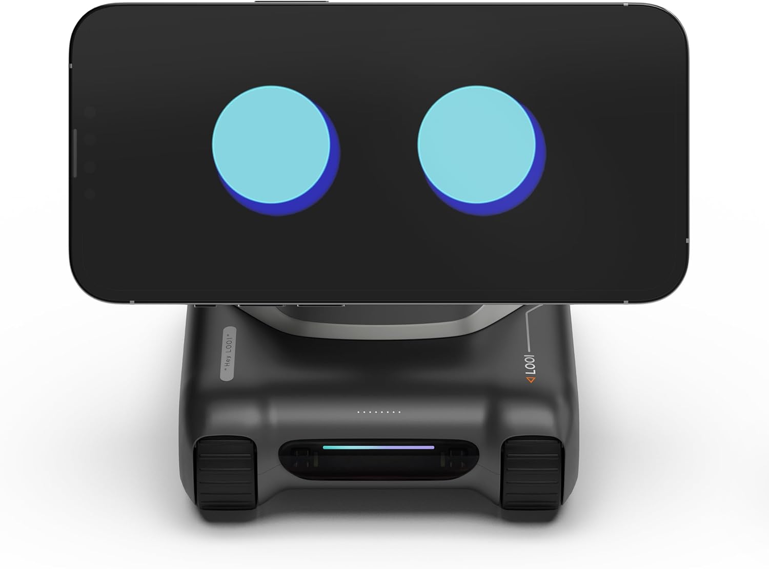 LOOI Robot-Space Black – AI Desktop Companion with ChatGPT Voice Interaction, Memory, Personality, Gesture & Face Recognition, Emotional Support, and 10W Wireless Charging