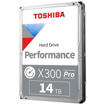 Toshiba X300 PRO 14TB Performance & Gaming 3.5-Inch Internal Hard Drive – CMR SATA 6 GB/s 7200 RPM 512 MB Cache - HDWR51EXZSTB