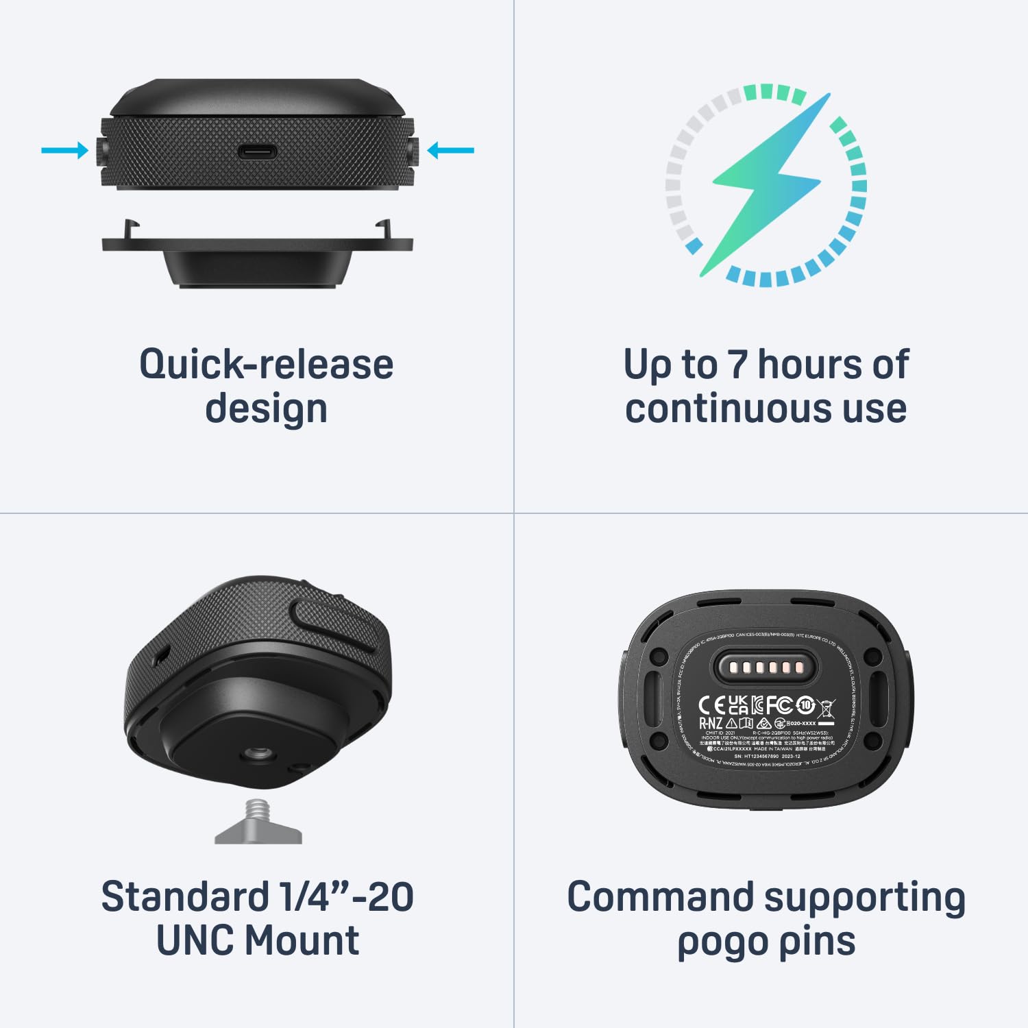 HTC Vive Ultimate Tracker 3 Pack + Dongle - VR Full Body Tracking - Compatible with SteamVR, Vive XR Elite, Meta Quest Virtual Reality Headsets