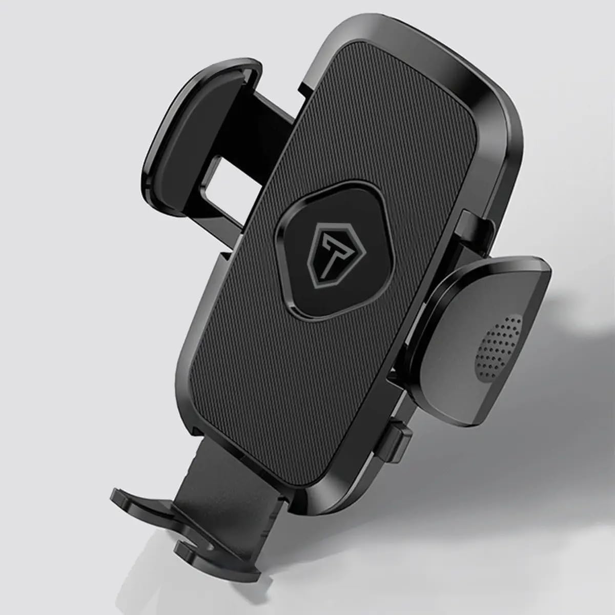 Tukzer Universal Car Mount Mobile Holder Stand| Strong Suction Cup, Double Shift Locking for Dashboard Windshield| Quick Touch Release, Long Telescopic Arm, 360° Rotatable Head| for All Mobile Phones,Black