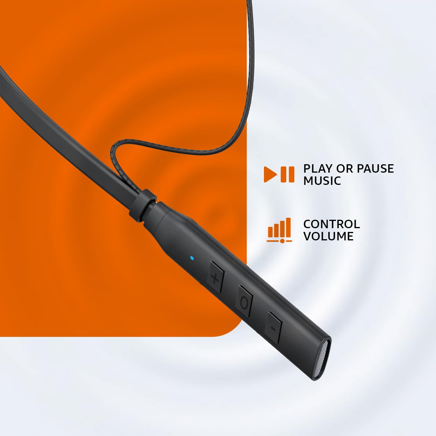 amazon basics in-Ear Bluetooth 5.0 Wireless Neckband with Mic, Up to 13 Hours Playback Time, Magnetic Earbuds, Noise Cancellation, Voice Assistant, Dual Pairing and IPX5 Rated (Black)