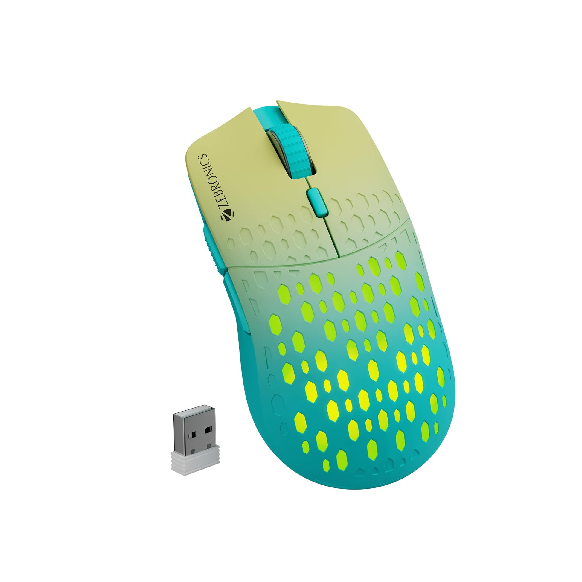 Zebronics-Transformer-M with a High-Performance Gold-Plated USB Mouse: 6 Buttons, Multi-Color LED Lights,High-Resolution Sensor with max 3600 DPI, and DPI Switch(White)
