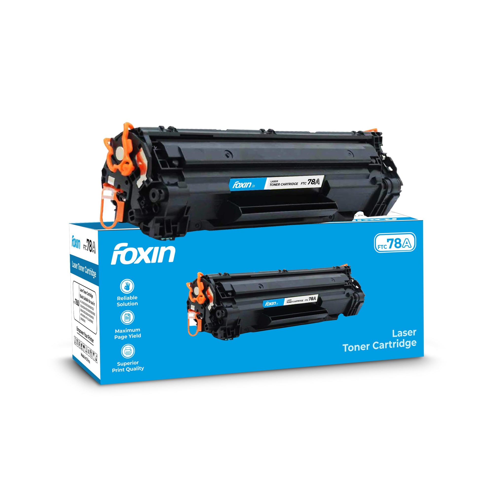 Foxin FTC 12A Laser Printer Cartridge Compatible with 1020, M1005, 1018, 1010, 1012, 1015, 1022, 1022N, 1022NW, 3015, 3020, 3030, 3050, 3050Z, 3052, 3055 / 12A Cartridge / Black