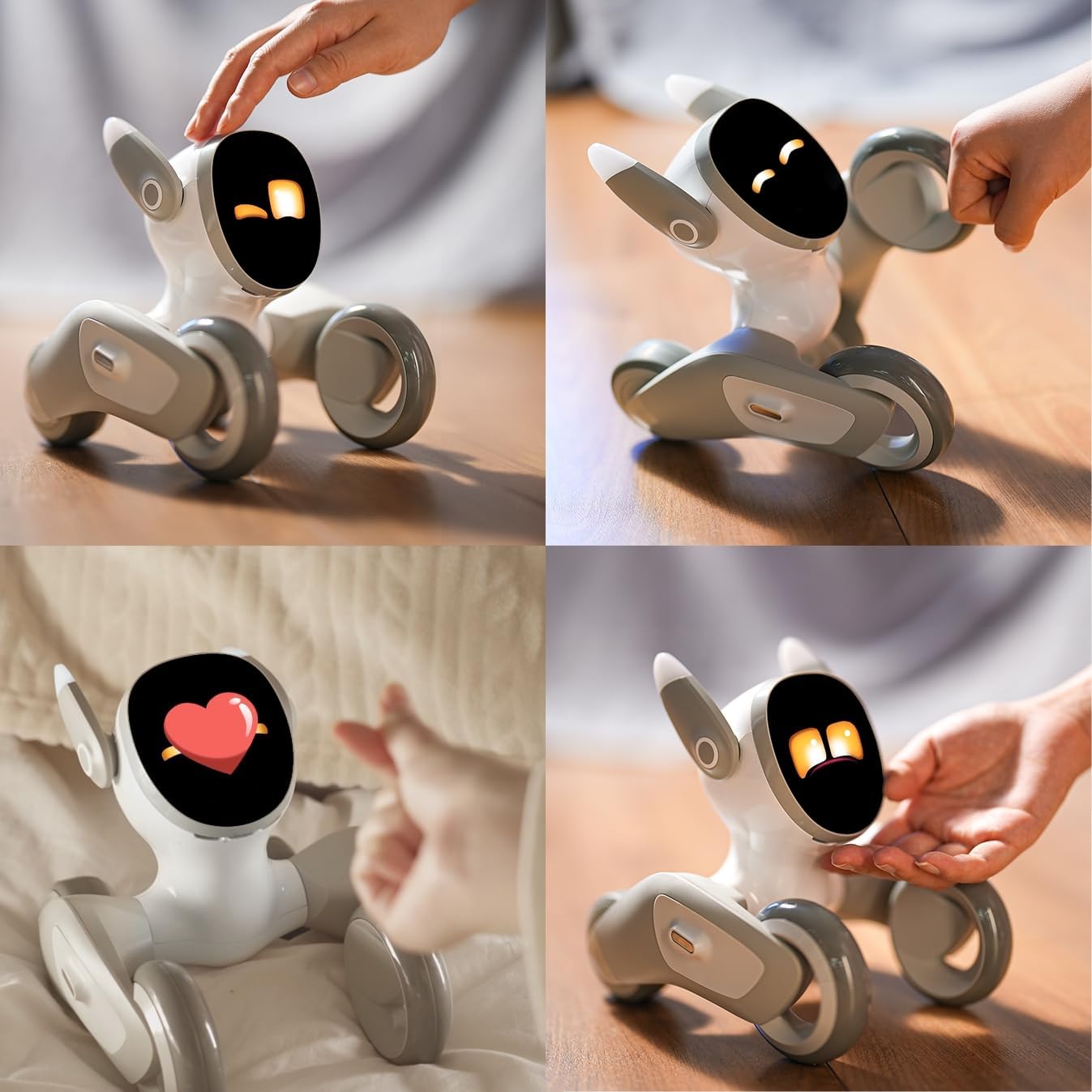 Robot Pet Dog ChatGPT-4o Smart AI-Powered Companion Voice & Gesture Control, Real-Time Interaction Robotics Toys for Kids, Home Monitoring - Includes Charging Dock