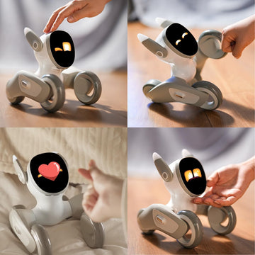Robot Pet Dog ChatGPT-4o Smart AI-Powered Companion Voice & Gesture Control, Real-Time Interaction Robotics Toys for Kids, Home Monitoring - Includes Charging Dock