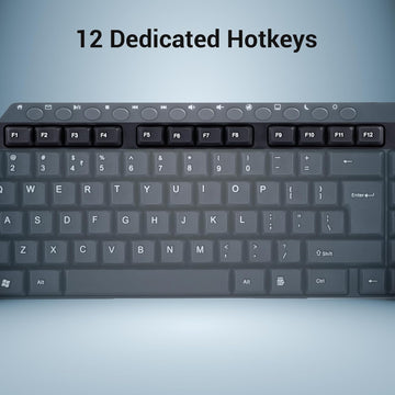 ZEBRONICS ZEB-KM2100 Multimedia USB Keyboard Comes with 114 Keys Including 12 Dedicated Multimedia Keys & with Rupee Key