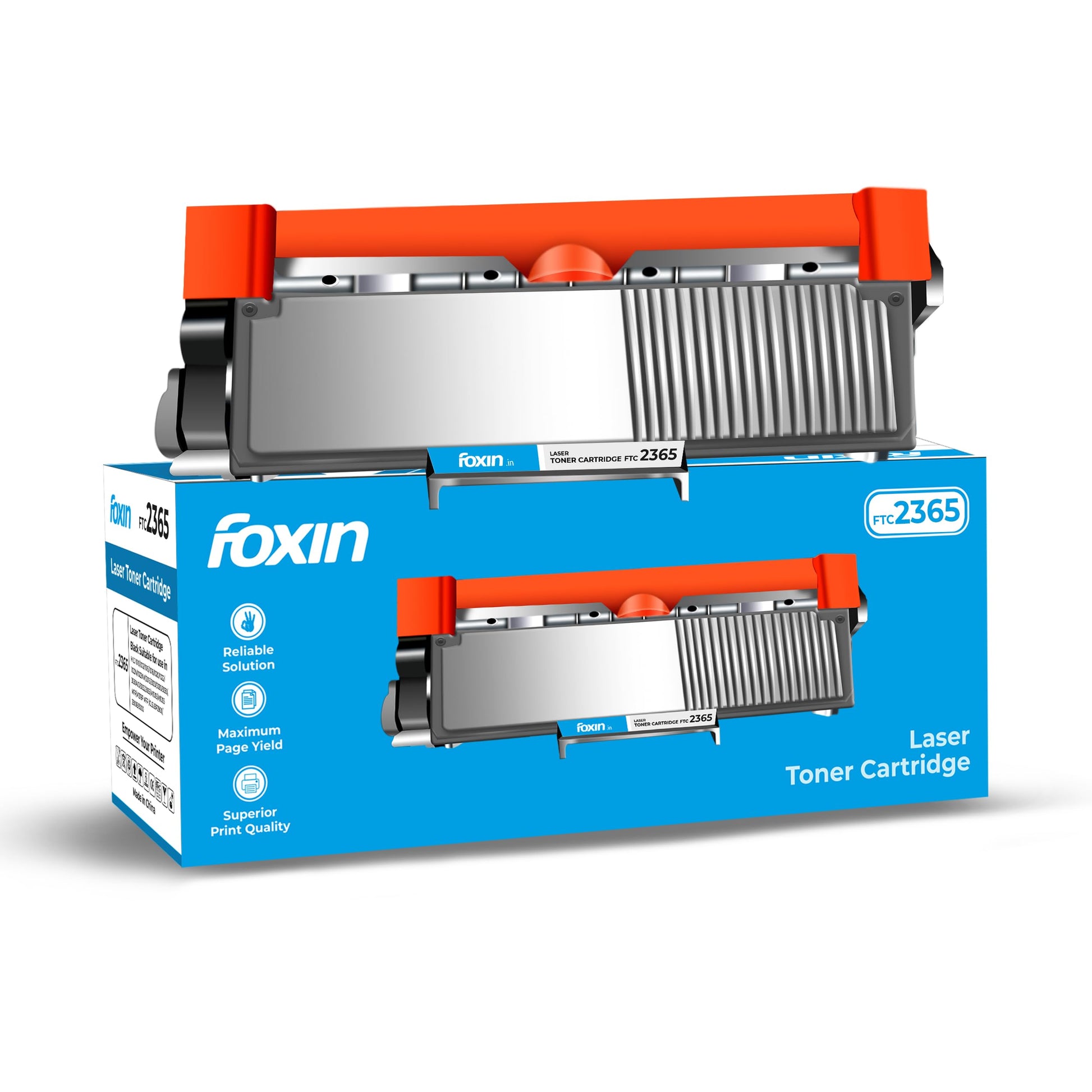 Foxin FTC 12A Laser Printer Cartridge Compatible with 1020, M1005, 1018, 1010, 1012, 1015, 1022, 1022N, 1022NW, 3015, 3020, 3030, 3050, 3050Z, 3052, 3055 / 12A Cartridge / Black