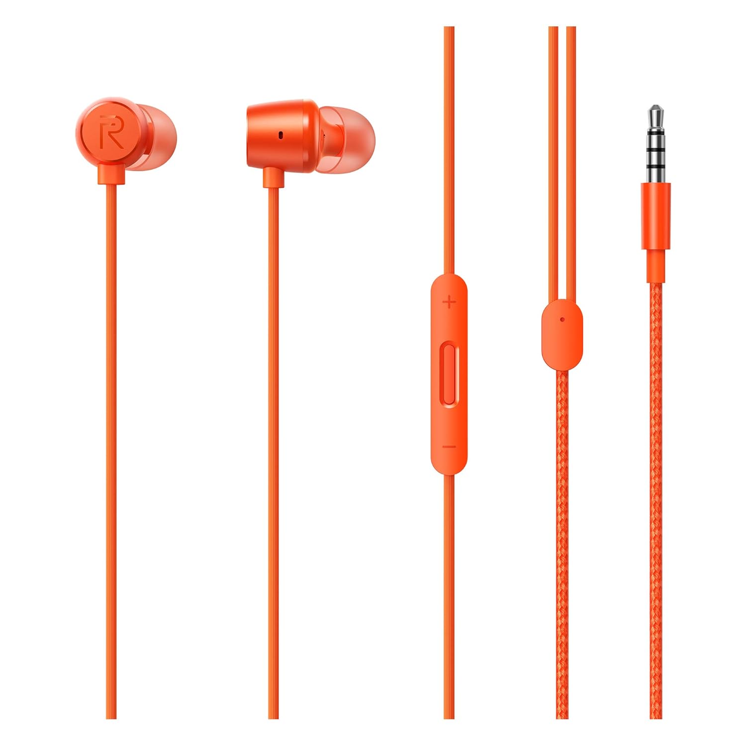 realme Buds Wired in Ear Earphones with Mic (Orange)