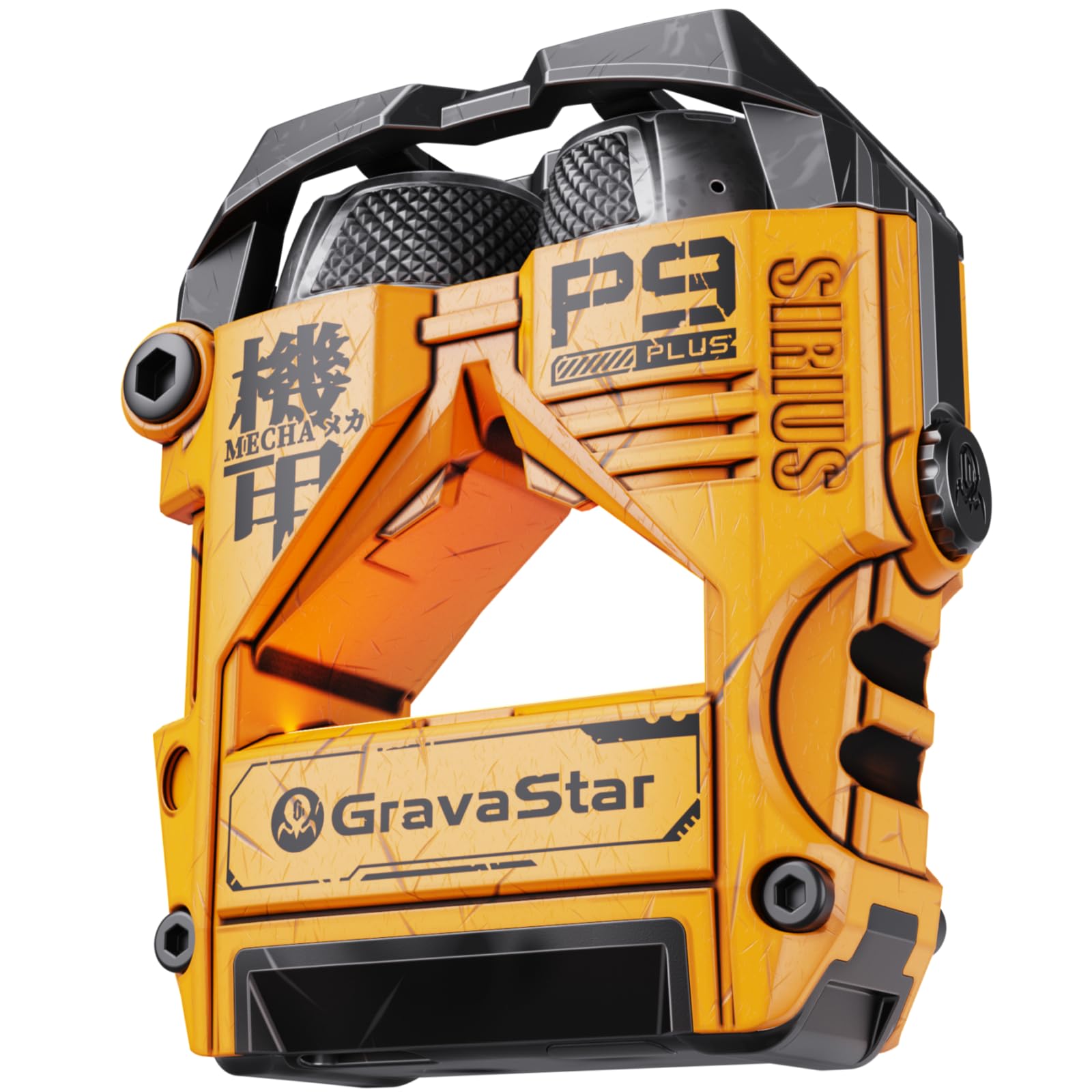 GravaStar Sirius Plus True Wireless Earbuds, Bluetooth 5.3 Active Noise Cancellation ANC Headphones, 28H Playtime, ENC Clear Call, Customization App, IPX4 for Sports/Work -Black