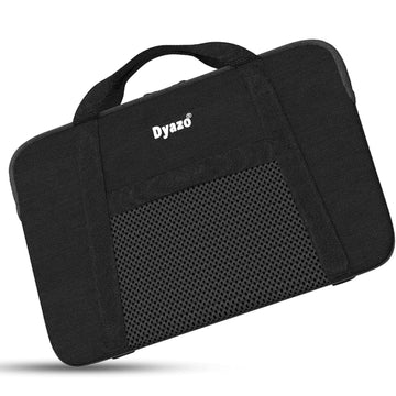 Dyazo 11 Inch- 11.6 Inch(29.4cm) Memory Foam Laptop Sleeve/Case Cover Briefcase/Carrying Bag/Pouch/Bag Skin Cover Compatible with Mac Book Air 11, I Pad Surface Pro 6 5 4 3, Black (DZ781)