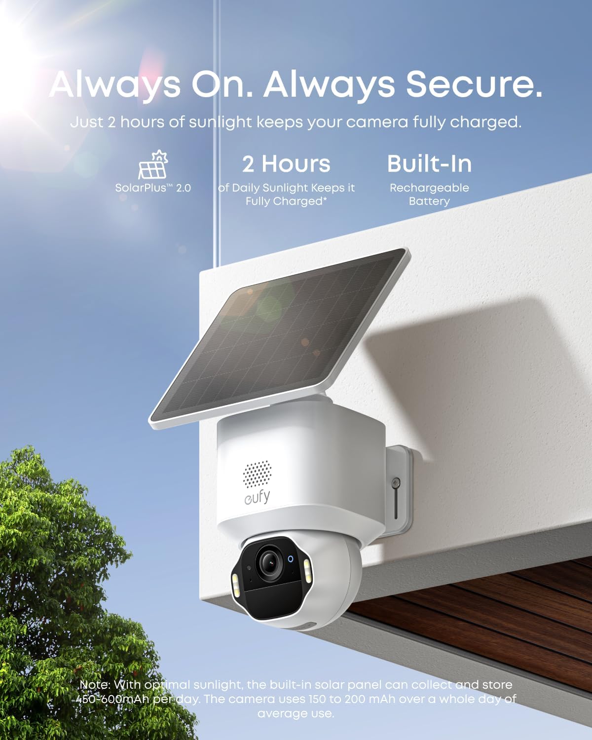 eufy Security SoloCam E42 4-Cam Kit (HomeBase S380), 4K Security Camera Wireless Outdoor, Solar Powered, AI Motion Tracking, Strobe Light, Pan & Tilt, Facial Recognition, Local Storage Up to 16 TB