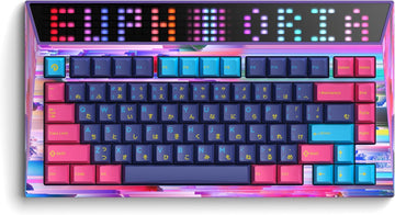 CYBERBOARD Euphoria Wireless Custom Creamy Mechanical Keyboard, 81 Key Tri-Mode 2.4G Bluetooth Wireless Gaming PC Computer Keyboard, High-End RGB Gaming Accessories, Hotswappable Switch