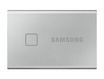 Samsung T7 Touch 500GB Up to 1,050MB/s USB 3.2 Gen 2 (10Gbps, Type-C) External Solid State Drive (Portable SSD) Silver (MU-PC500S)