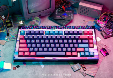 CYBERBOARD Euphoria Wireless Custom Creamy Mechanical Keyboard, 81 Key Tri-Mode 2.4G Bluetooth Wireless Gaming PC Computer Keyboard, High-End RGB Gaming Accessories, Hotswappable Switch