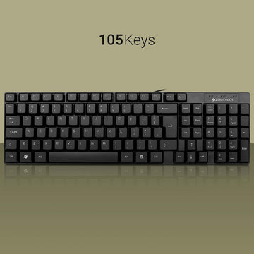 ZEBRONICS K25 Standard Keyboard with USB Input