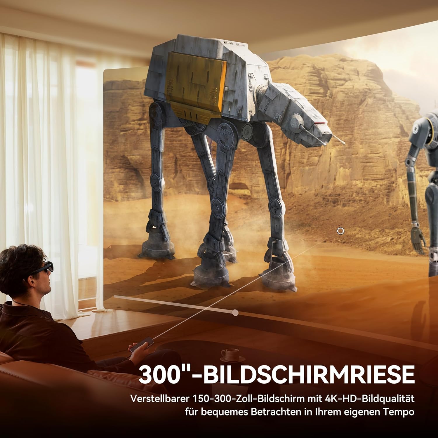 Rokid AR Spatial Black- Max2 AR Glasses & Station2 Spatial Computer with 360" Micro-OLED 3-Screen Display, 120Hz OLED, 600 Nits, Multi-Tasking for Work & Gaming