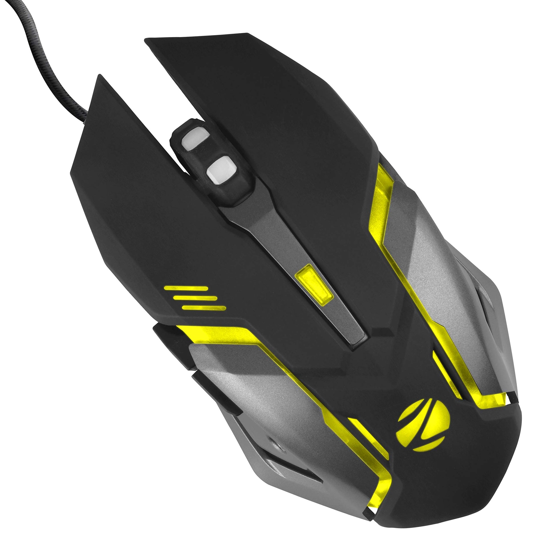 Zebronics-Transformer-M with a High-Performance Gold-Plated USB Mouse: 6 Buttons, Multi-Color LED Lights,High-Resolution Sensor with max 3600 DPI, and DPI Switch(White)
