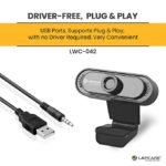 Lapcare Lapcam HD 720M P, Noise Isolated Microphone with Computer HD stremaing Web cam for Desktop & Laptop with mic with Wide Angle Lens & Large Sensor for Superior Low Light, Optical (Black)