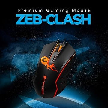 ZEBRONICS Zeb-Clash - Premium USB Gaming Mouse