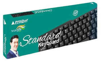 PRODOT KB-207s Standard Keyboard Wired USB Desktop Keyboard  (Black)