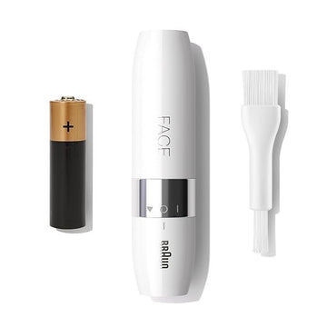 Braun Face Mini Hair Remover FS1000, Electric Facial Hair Removal for Women, Quick, Gentle &amp; Painless, Smooth Skin, Ideal for On-The-Go, with Smartlight