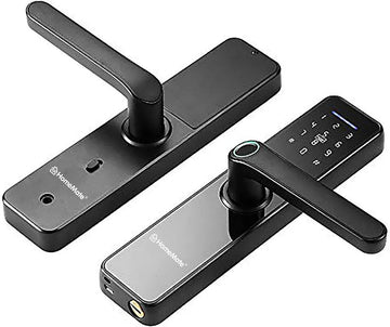 Tuya Touchscreen WiFi Fingerprint Door Lock, Electronic Keyless Entry Door Mortise Lock with RFID Cards + Smart Life App Remotely and Mechanical Key for Door Security