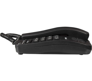 Beetel B15 Corded Landline Phone,Ringer Volume Control,LED Ring Indication,Wall/Desk Mountable,Bold Buttons Design,Clear Call Quality,Mute/Pause/Flash/Redial Function (Made in India)(Black)(B15)