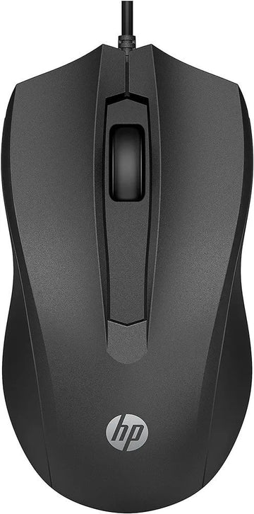 HP Wired Mouse 100 with 1600 DPI Optical Sensor, USB Plug-and -Play,ambidextrous Design, Built-in Scrolling and 3 Handy Buttons  (6VY96AA)