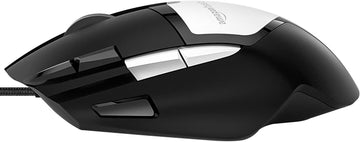 Amazon Basics Wired Gaming Mouse, 4000 DPI, Lightweight, 8 Programmable Buttons, 500 IPS High-Speed Tracking, 1.6m Length USB Cable, for Gaming PC, Computer, Laptop, Mac (Black)