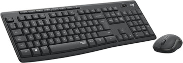 Logitech MK295 Silent Wireless Mouse & Keyboard Combo with SilentTouch Technology, Full Numpad, Advanced Optical Tracking, Lag-Free Wireless, 90% Less Noise - Black