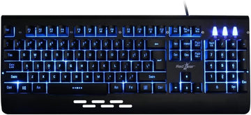 Redgear MT01 Blaze Semi-Mechanical Wired Gaming Keyboard with 3 Colour Backlit, Full Aluminium Body & Windows Key Lock for PC