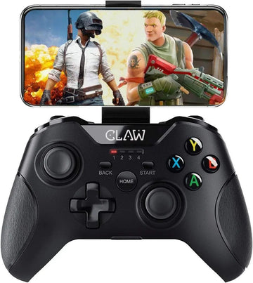CLAW Shoot Bluetooth Mobile Gamepad Controller for Android Phones, Tablets & Windows PC, Laptops with Button Mapping Feature, Detachable Mobile Holder, 8 hours Play Time & Rubberized Textured Grip (Upgraded version)