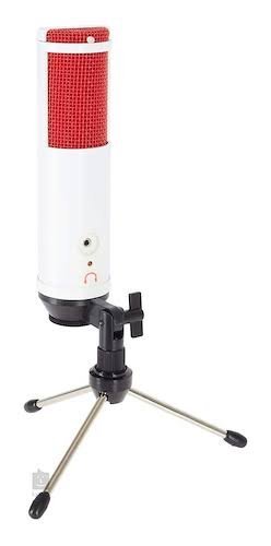 MXL Mics Tempo-WR Condenser Microphone, Cardioid, White/Red, (Model: MXL-Tempo-WR), Large