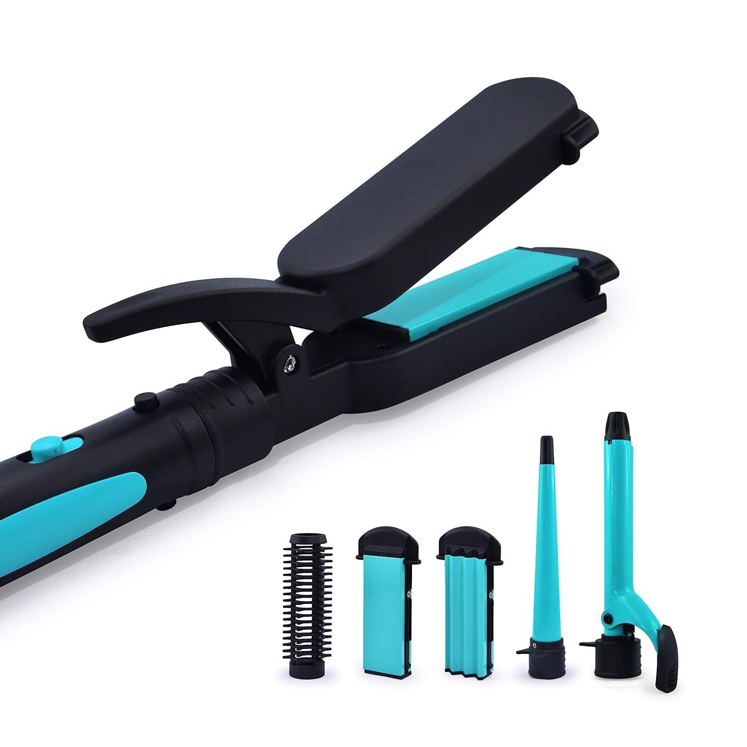 Havells HC4045 5 in 1 Hair Styler - Straightener, 19mm Curler, Crimper, Conical Curler &amp; Volume Brush for Multiple Styles
