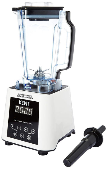 KENT 16027 Digital Power Blender & Grinder 2500W | Smart Touch Control Panel | 4 Pre-set Functions, White, Standard