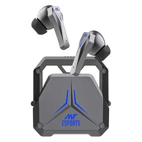 Ant Esports Infinity Plus TWS True Wireless Earbuds | Low Latency with Dedicated Gaming Mode, IPX4 Rating, Bluetooth 5.3 – Black/Grey