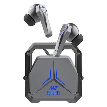 Ant Esports Infinity Plus TWS True Wireless Earbuds | Low Latency with Dedicated Gaming Mode, IPX4 Rating, Bluetooth 5.3 – Black/Grey