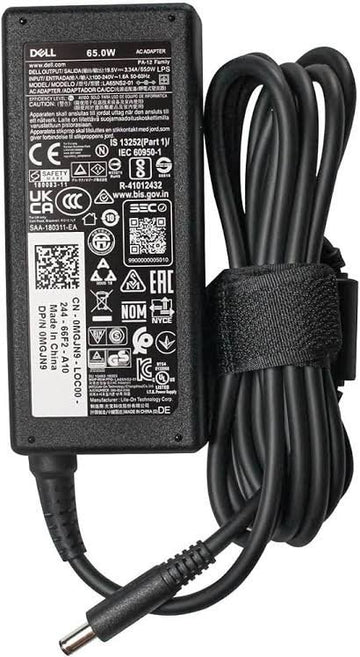 Dell 19.5V-3.34AMP 65W Laptop Adapter (Without power Cord) (Black)