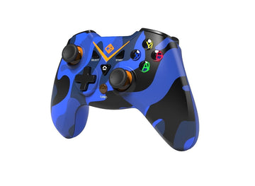 Cosmic Byte C3070W Nebula 2.4G Wireless Gamepad for PC supports Windows XP/7/8/10/11, Sensitive Triggers, Upgraded with USB C Port, Rubberized Texture (Camo Blue)