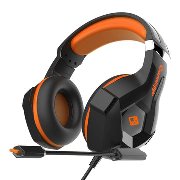 Cosmic Byte H11 Gaming Wired Over-Ear PC Headset With Microphone (Black/Orange)