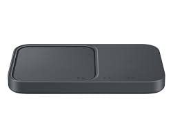 SAMSUNG 15W Wireless Charger Duo w/USB C Cable, Fast Charge 2 Devices at Once, Cordless Charging Pad for Galaxy Phones, Includes Microfiber Cleaning Cloth (Charger Not Included) - Dark Grey