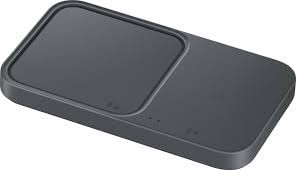 SAMSUNG 15W Wireless Charger Duo w/USB C Cable, Fast Charge 2 Devices at Once, Cordless Charging Pad for Galaxy Phones, Includes Microfiber Cleaning Cloth (Charger Not Included) - Dark Grey
