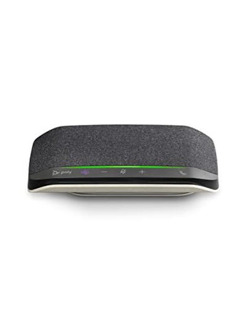 Poly Sync 10 USB Speakerphone - Two-in-One Portable Speaker for Audio/Video Conference Calls & Music - USB Powered - Works with Teams (Certified), Zoom & More - Dual-Mic, Full-Duplex Audio  (SEALED PACK)