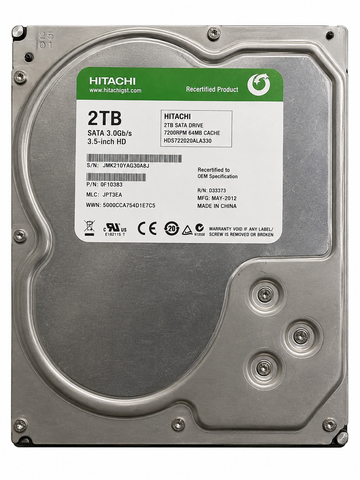 Hitachi 2 TB  3.5 Inches Recertified product(Under 6 Month Warranty)